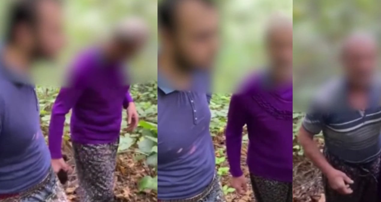 baba ve oglu findik bahcesinde kadin kiliginda yakalandi goruntuler viral oldu bctp5aAK