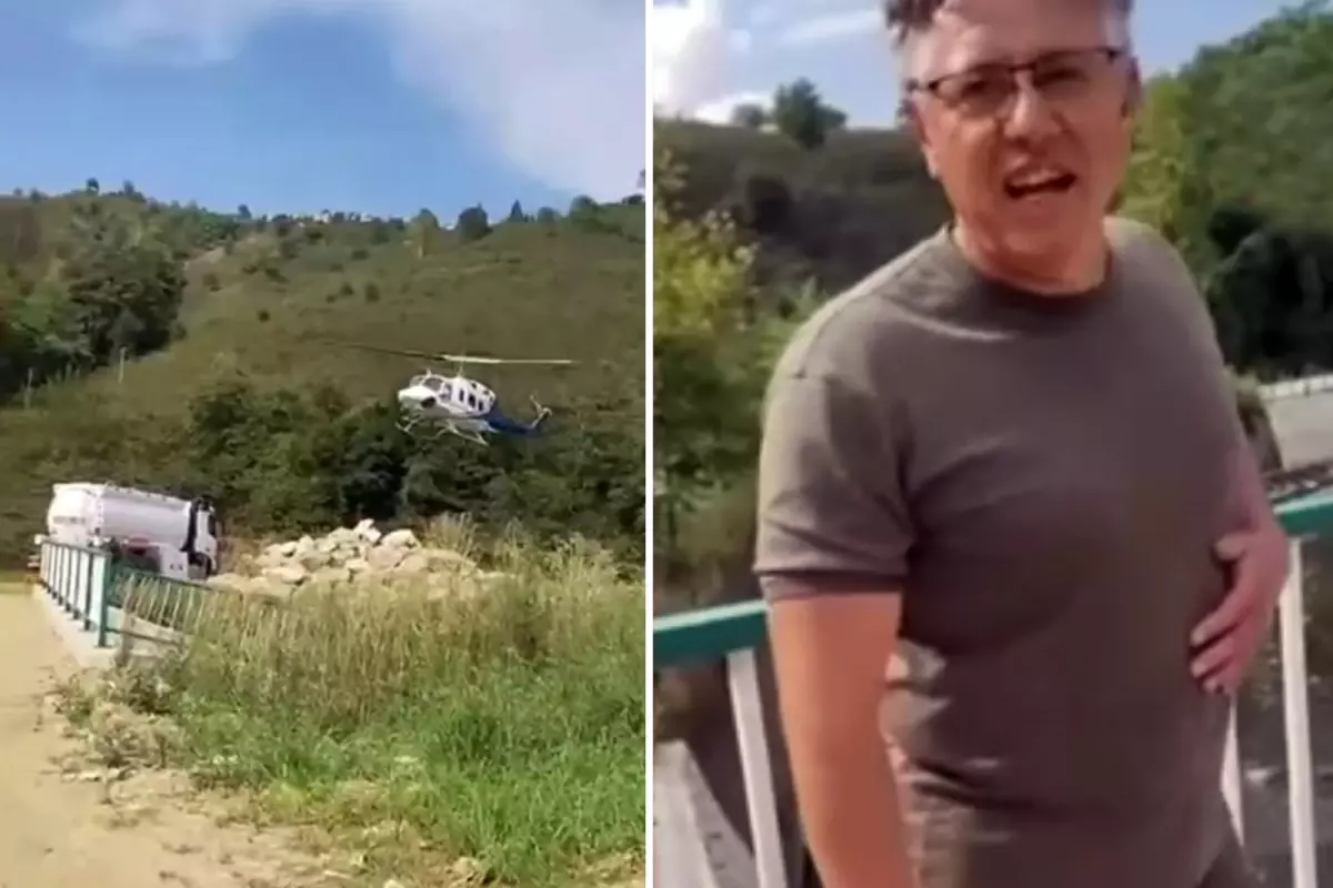 bir ilin konustugu gizemli helikopter yakit ikmali yaparken vatandasa yakalandi yBTHdN7A