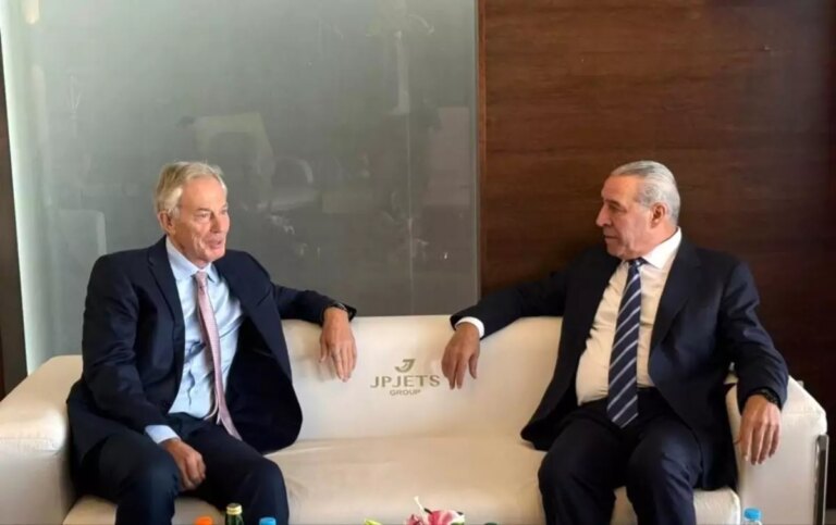 filistin devlet baskani yardimcisi al sheikh tony blair ile gazze planini gorustu VwSlMk6p.jpg