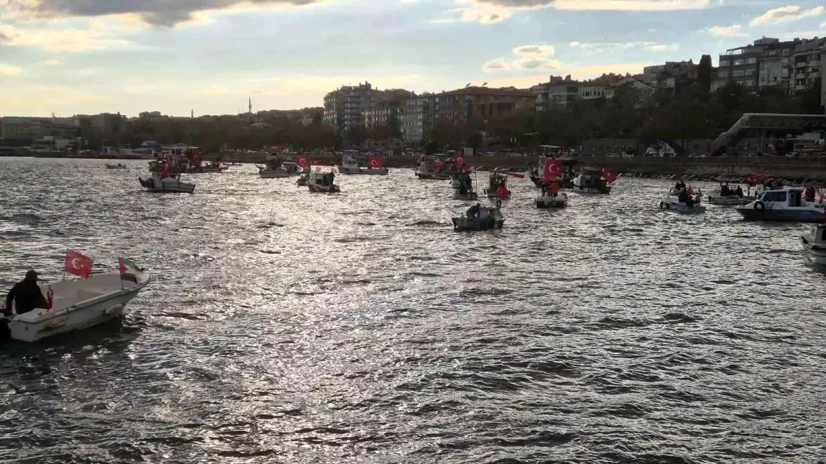 tekirdagda balikcilardan gazzeye destek konvoyu aishpiL6