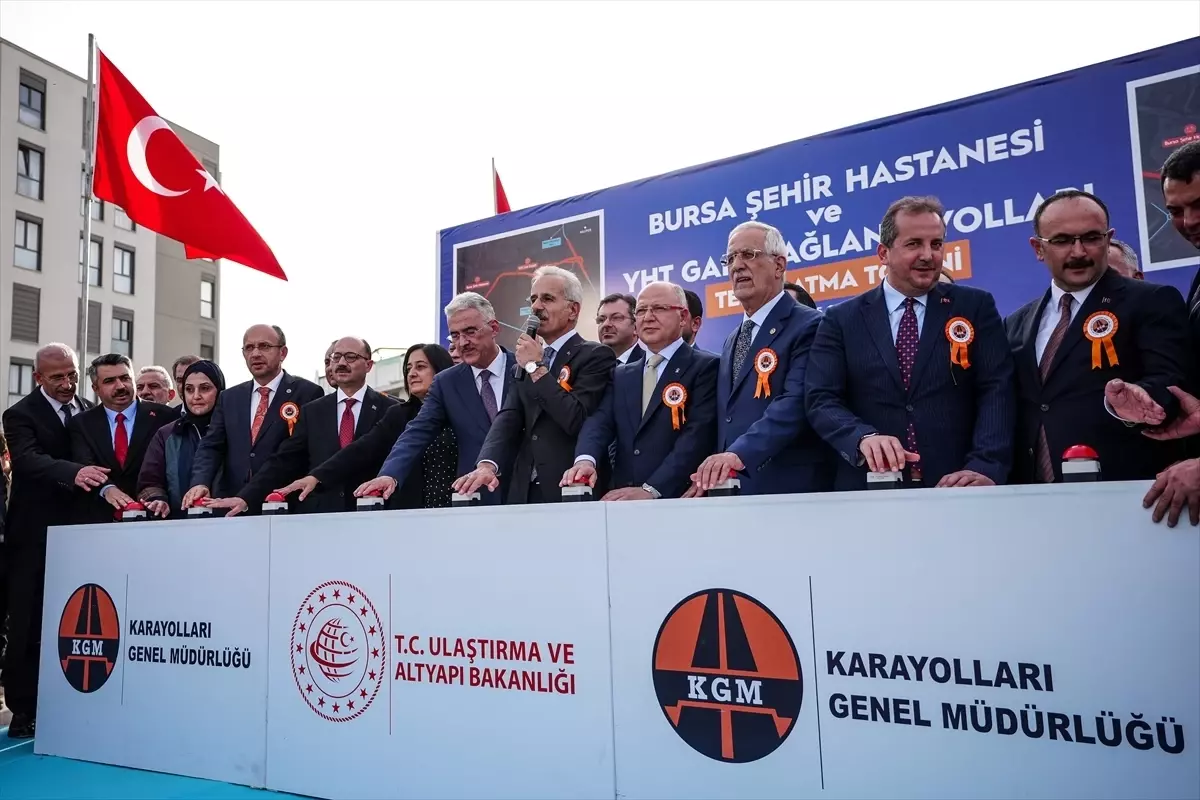 Bakan Uraloğlu, Şehir Hastanesi ve YHT Garı bağlantı yolları temel atma töreninde konuştu Açıklaması