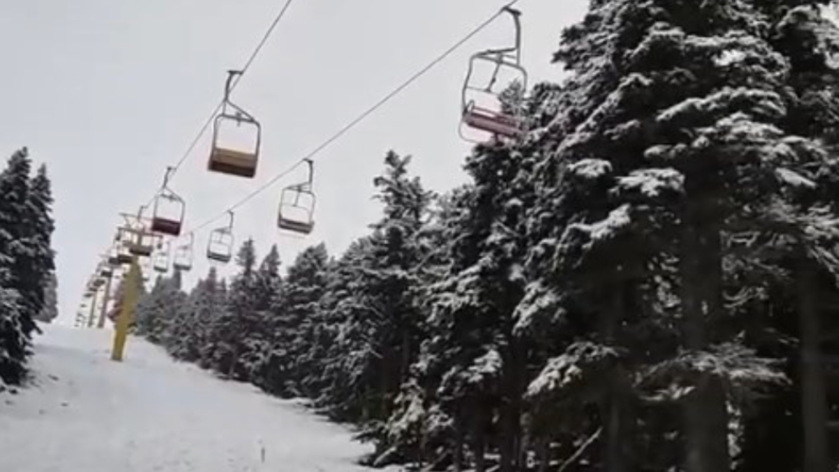 Uludağ’da kar kalınlığı 6 santimetreye ulaştı