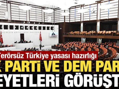 Terorsuz turkiye yasasi hazirligi ak parti ve dem parti heyetleri gorustu J8JYYPau